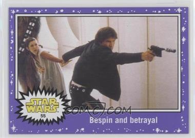 2015 Topps Star Wars: Journey to The Force Awakens - [Base] - Purple Starfield #55 - The Empire Strikes Back - Bespin and betrayal