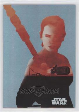 2015 Topps Star Wars: Journey to The Force Awakens - Character Silhouette Foils #F-1 - Rey