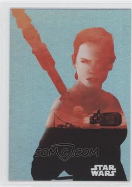 2015 Topps Star Wars: Journey to The Force Awakens - Character Silhouette Foils #F-1 - Rey