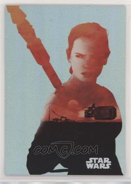 2015 Topps Star Wars: Journey to The Force Awakens - Character Silhouette Foils #F-1 - Rey