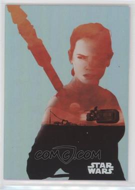 2015 Topps Star Wars: Journey to The Force Awakens - Character Silhouette Foils #F-1 - Rey