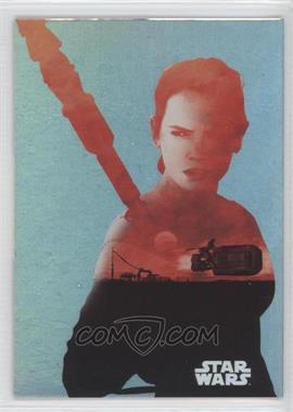 2015 Topps Star Wars: Journey to The Force Awakens - Character Silhouette Foils #F-1 - Rey