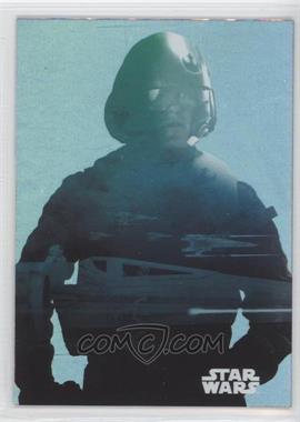 2015 Topps Star Wars: Journey to The Force Awakens - Character Silhouette Foils #F-2 - Poe Dameron