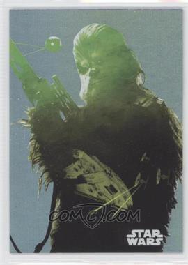 2015 Topps Star Wars: Journey to The Force Awakens - Character Silhouette Foils #F-3 - Chewbacca