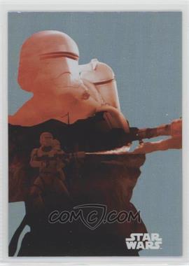 2015 Topps Star Wars: Journey to The Force Awakens - Character Silhouette Foils #F-8 - Flametrooper