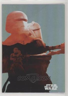 2015 Topps Star Wars: Journey to The Force Awakens - Character Silhouette Foils #F-8 - Flametrooper