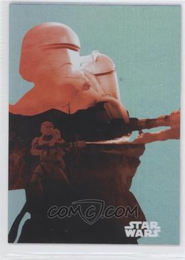 2015 Topps Star Wars: Journey to The Force Awakens - Character Silhouette Foils #F-8 - Flametrooper