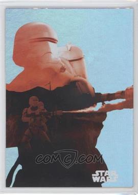 2015 Topps Star Wars: Journey to The Force Awakens - Character Silhouette Foils #F-8 - Flametrooper