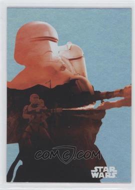 2015 Topps Star Wars: Journey to The Force Awakens - Character Silhouette Foils #F-8 - Flametrooper