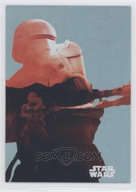 2015 Topps Star Wars: Journey to The Force Awakens - Character Silhouette Foils #F-8 - Flametrooper