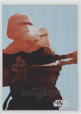 2015 Topps Star Wars: Journey to The Force Awakens - Character Silhouette Foils #F-8 - Flametrooper