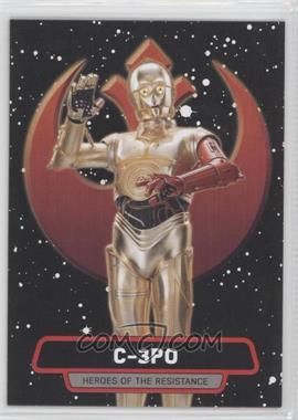 2015 Topps Star Wars: Journey to The Force Awakens - Heroes of the Resistance #R-6 - C-3PO