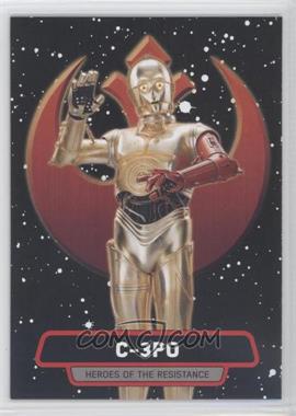 2015 Topps Star Wars: Journey to The Force Awakens - Heroes of the Resistance #R-6 - C-3PO