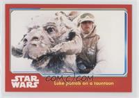 Luke patrols on a tauntaun