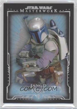 2015 Topps Star Wars Masterwork - [Base] - Blue Metallic #18 - Jango Fett /299