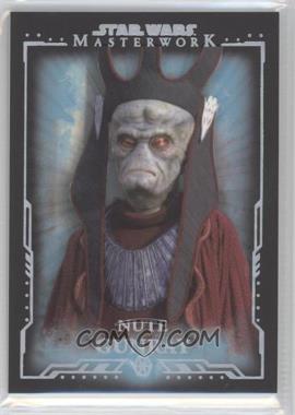 2015 Topps Star Wars Masterwork - [Base] - Blue Metallic #64 - Nute Gunray /299