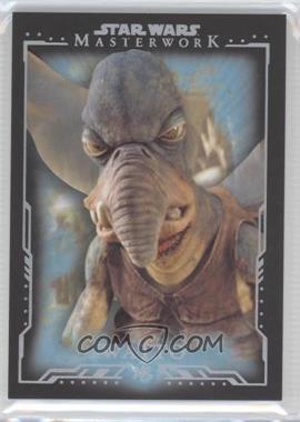 2015 Topps Star Wars Masterwork - [Base] - Blue Metallic #66 - Watto /299