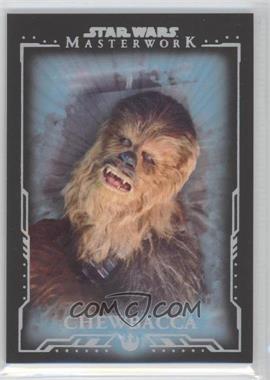 2015 Topps Star Wars Masterwork - [Base] - Blue Metallic #9 - Chewbacca /299