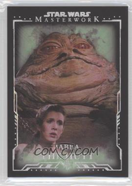 2015 Topps Star Wars Masterwork - [Base] - Green Metallic #21 - Jabba The Hutt /50