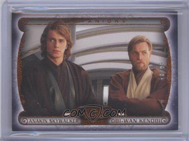 2015 Topps Star Wars Masterwork - Companions - Canvas #C-4 - Anakin Skywalker, Obi-Wan Kenobi /99