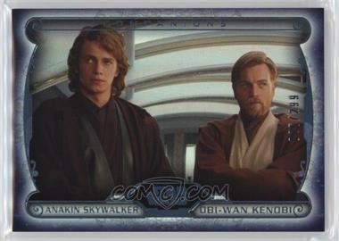 2015 Topps Star Wars Masterwork - Companions - Rainbow Foil #C-4 - Anakin Skywalker, Obi-Wan Kenobi /299