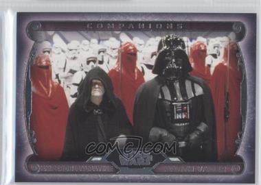 2015 Topps Star Wars Masterwork - Companions #C-3 - Emperor Palpatine, Darth Vader