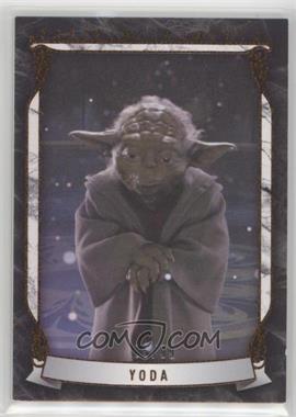 2015 Topps Star Wars Masterwork - Defining Moments - Canvas #DM-6 - Yoda /99