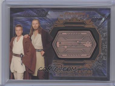 2015 Topps Star Wars Masterwork - Weapons Lineage Medallions - Bronze #QJL.2 - Obi-Wan Kenobi, Qui-Gon Jinn's Lightsaber /129