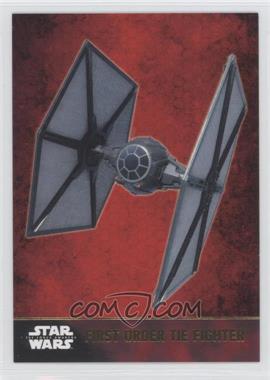 2015 Topps Star Wars: The Force Awakens Series 1 - [Base] - Gold #60 - First Order TIE Fighter /100