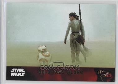 2015 Topps Star Wars: The Force Awakens Series 1 - [Base] - Gold #81 - Storyline - BB-8 tags along /100