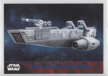 2015 Topps Star Wars: The Force Awakens Series 1 - [Base] - Lightsaber Blue #57 - First Order Snowspeeder