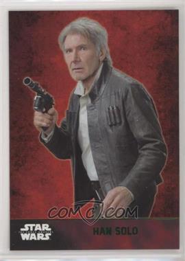 2015 Topps Star Wars: The Force Awakens Series 1 - [Base] - Lightsaber Green #24 - Han Solo