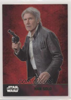 2015 Topps Star Wars: The Force Awakens Series 1 - [Base] - Lightsaber Green #24 - Han Solo