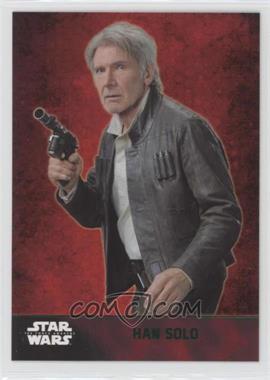 2015 Topps Star Wars: The Force Awakens Series 1 - [Base] - Lightsaber Green #24 - Han Solo