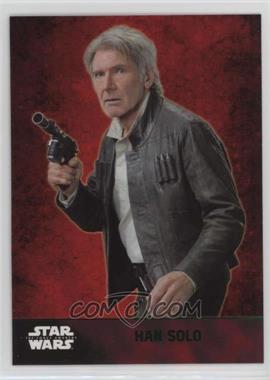 2015 Topps Star Wars: The Force Awakens Series 1 - [Base] - Lightsaber Green #24 - Han Solo