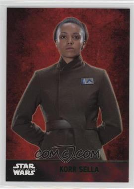 2015 Topps Star Wars: The Force Awakens Series 1 - [Base] - Lightsaber Green #26 - Korr Sella