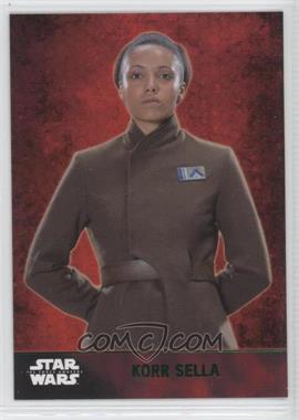 2015 Topps Star Wars: The Force Awakens Series 1 - [Base] - Lightsaber Green #26 - Korr Sella