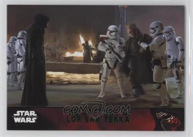 2015 Topps Star Wars: The Force Awakens Series 1 - [Base] - Lightsaber Green #65 - Storyline - The Capture of Lor San Tekka