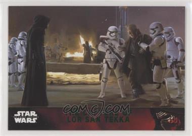 2015 Topps Star Wars: The Force Awakens Series 1 - [Base] - Lightsaber Green #65 - Storyline - The Capture of Lor San Tekka