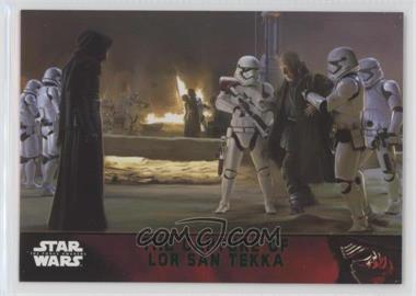 2015 Topps Star Wars: The Force Awakens Series 1 - [Base] - Lightsaber Green #65 - Storyline - The Capture of Lor San Tekka