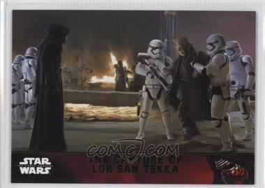 2015 Topps Star Wars: The Force Awakens Series 1 - [Base] - Lightsaber Green #65 - Storyline - The Capture of Lor San Tekka