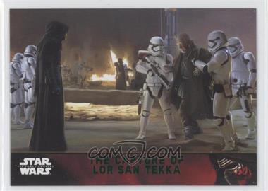 2015 Topps Star Wars: The Force Awakens Series 1 - [Base] - Lightsaber Green #65 - Storyline - The Capture of Lor San Tekka