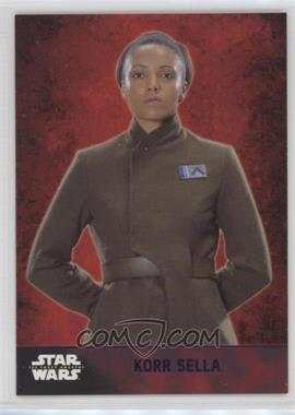 2015 Topps Star Wars: The Force Awakens Series 1 - [Base] - Lightsaber Purple #26 - Korr Sella