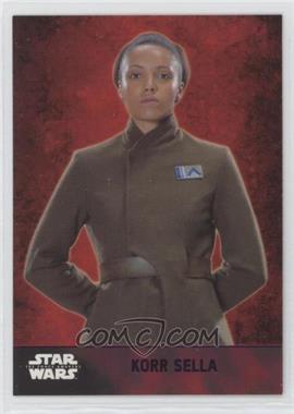 2015 Topps Star Wars: The Force Awakens Series 1 - [Base] - Lightsaber Purple #26 - Korr Sella