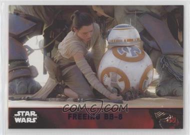 2015 Topps Star Wars: The Force Awakens Series 1 - [Base] - Lightsaber Purple #76 - Storyline - Freeing BB-8