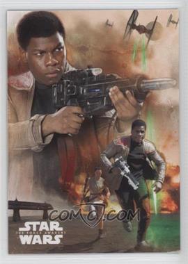 2015 Topps Star Wars: The Force Awakens Series 1 - Character Montages #2 - Finn