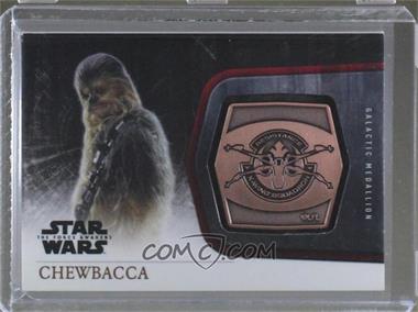 2015 Topps Star Wars: The Force Awakens Series 1 - Medallions - Bronze #M-10 - X-Wing - Chewbacca
