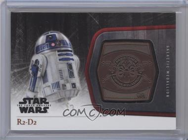 2015 Topps Star Wars: The Force Awakens Series 1 - Medallions - Bronze #M-13 - X-Wing - R2-D2