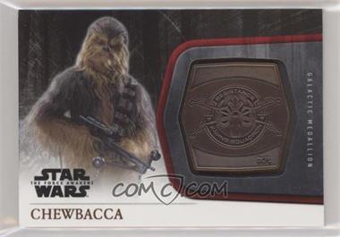 2015 Topps Star Wars: The Force Awakens Series 1 - Medallions - Bronze #M-26 - The Resistance - Chewbacca