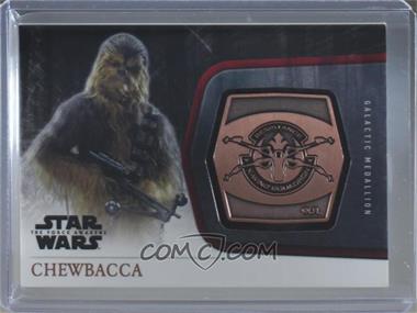 2015 Topps Star Wars: The Force Awakens Series 1 - Medallions - Bronze #M-26 - The Resistance - Chewbacca